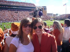 My friend and me at the 2006 UT/A&M game