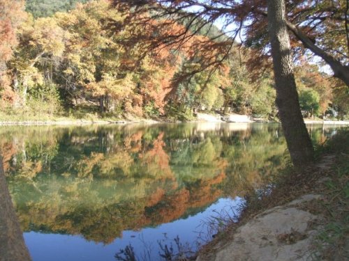 The Guadalupe River, which was right across from our campsite